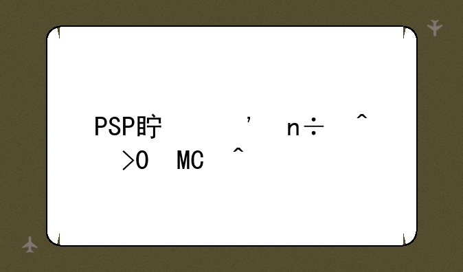 PSP真三国无双6SP问题