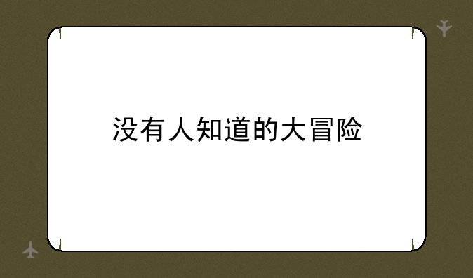 没有人知道的大冒险