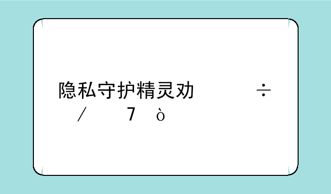 隐私守护精灵功能介绍？