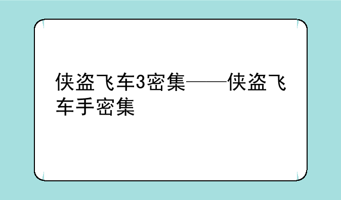 侠盗飞车3密集——侠盗飞车手密集