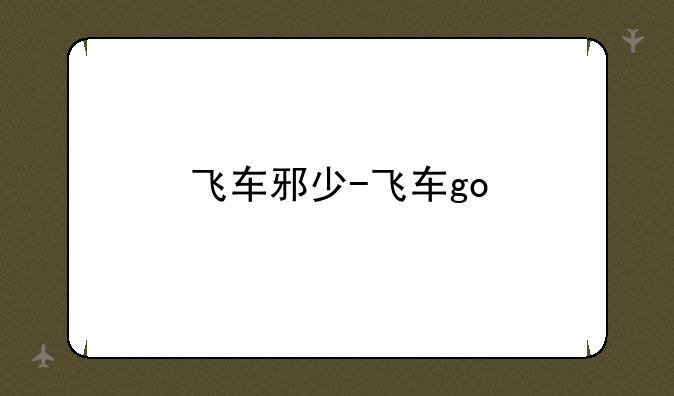 飞车邪少-飞车go